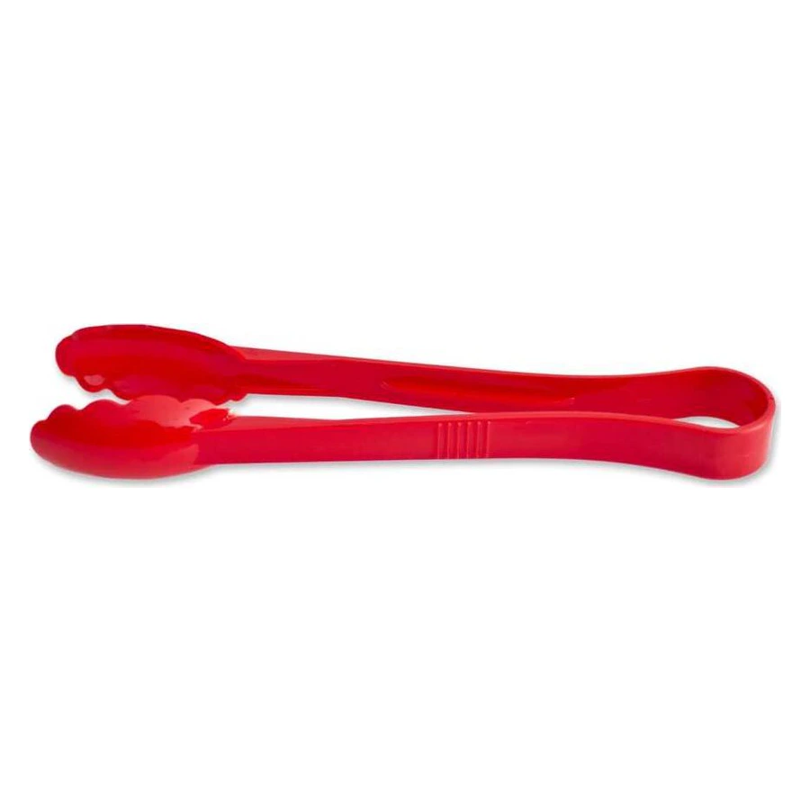 Epinox P-011 kırmızı polikarbon maşa, 30 cm uzun sıcak yemek servis maşası