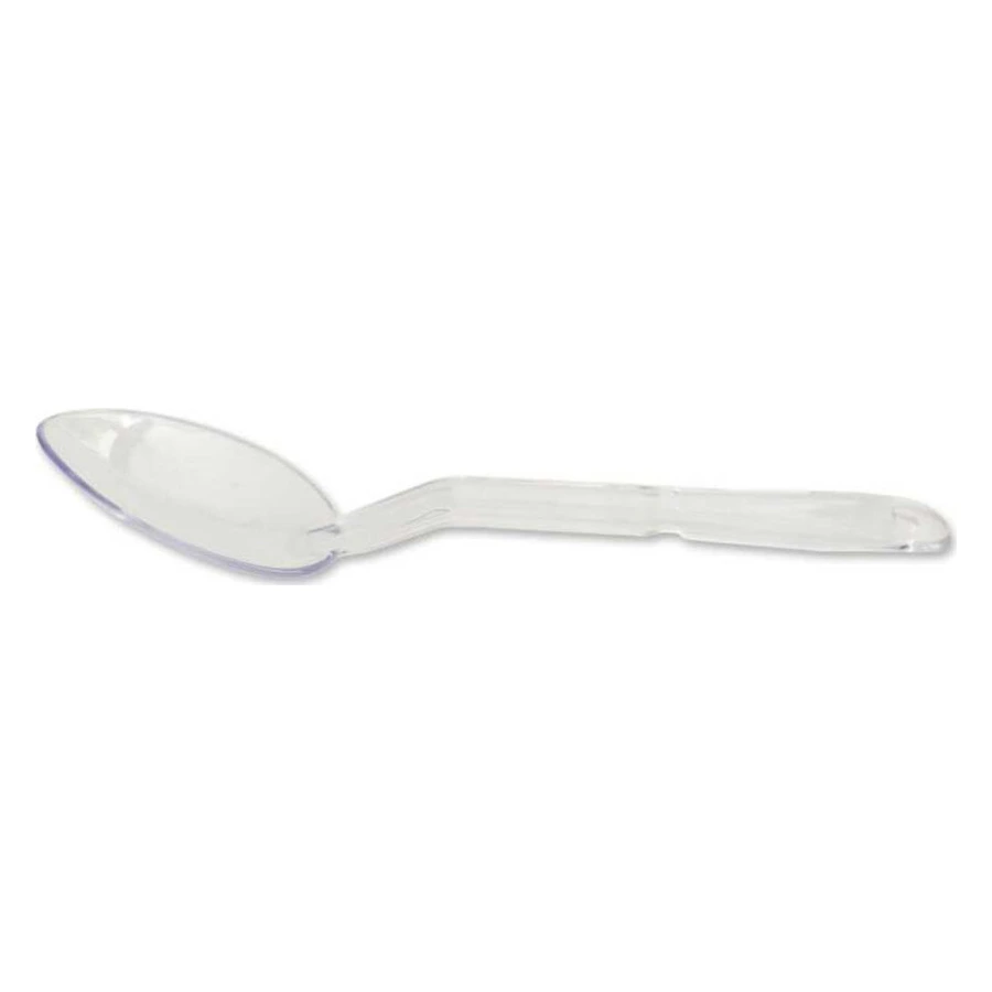 Epinox P-018 şeffaf polikarbon servis kaşığı, 33 cm uzun deliksiz büfe kaşığı