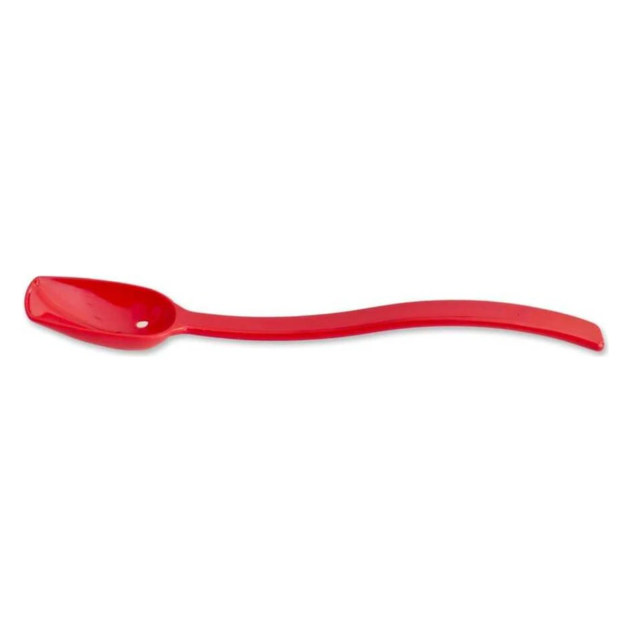 Epinox P-004 kırmızı polikarbon zeytin kaşığı, 26 cm kahvaltı büfesi kaşığı
