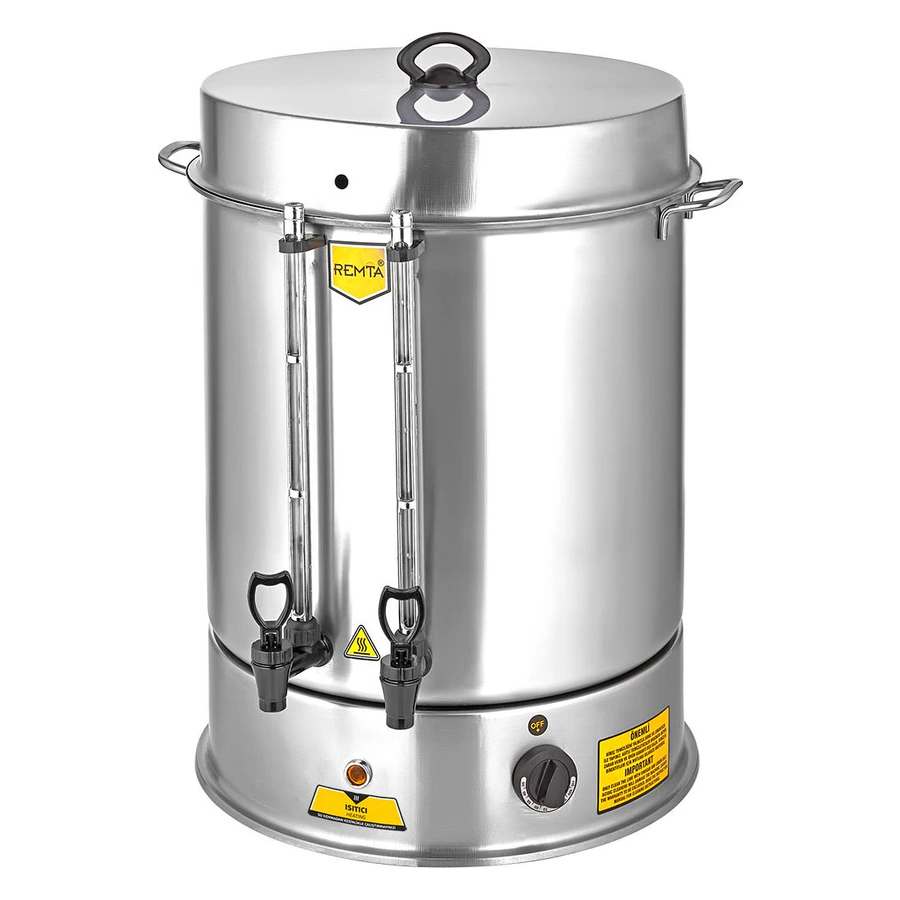Remta R16 400 bardak 36 litre büyük standart çay makinesi, paslanmaz çelik gövde