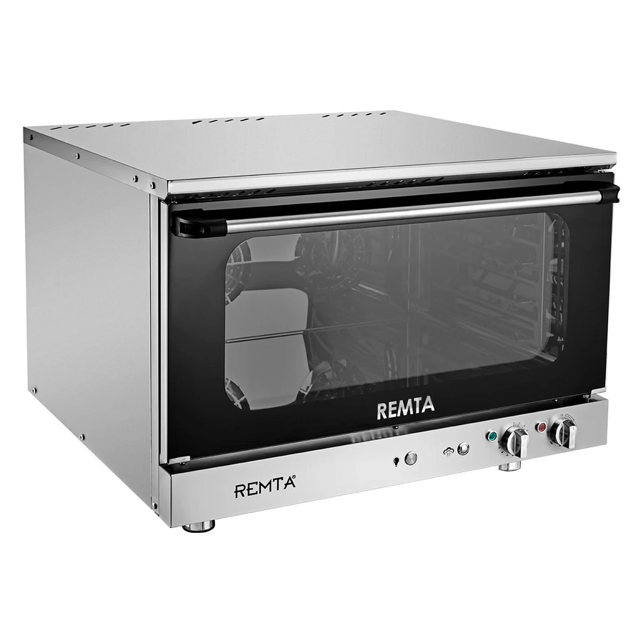 Remta S15 elektrikli patiseri fırın, temperli cam kapı ve paslanmaz çelik gövde