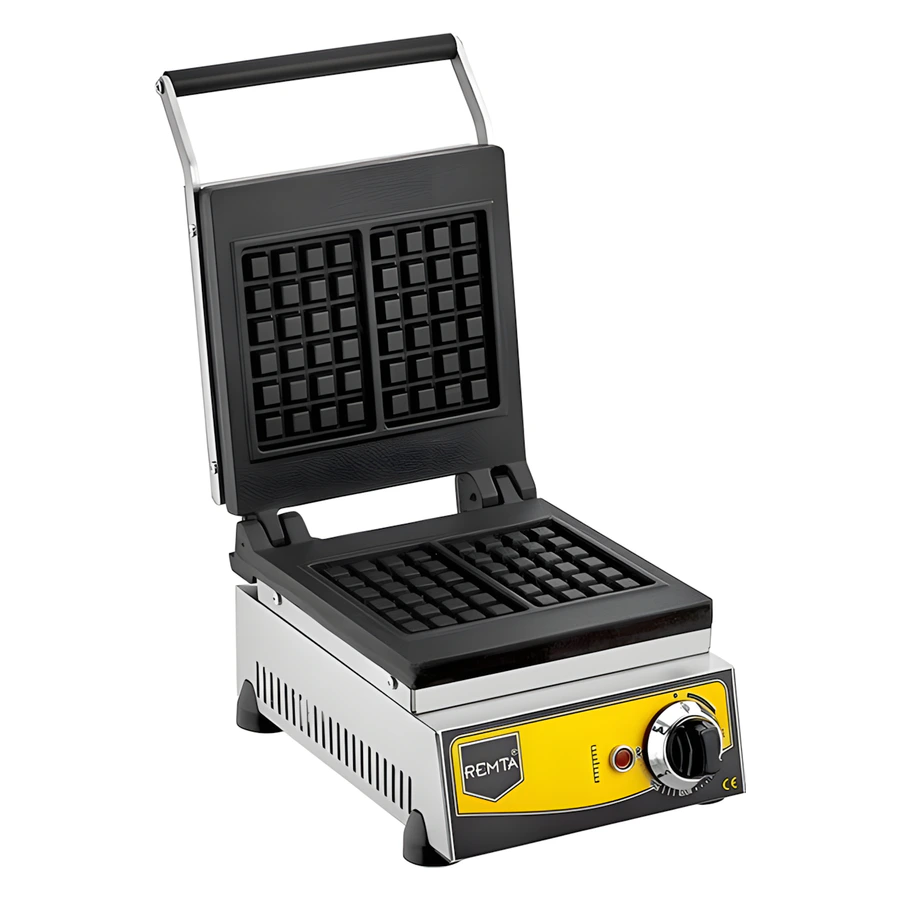 Remta W10 kare model elektrikli waffle makinesi, 16x21 cm teflon kaplı döküm kalıp