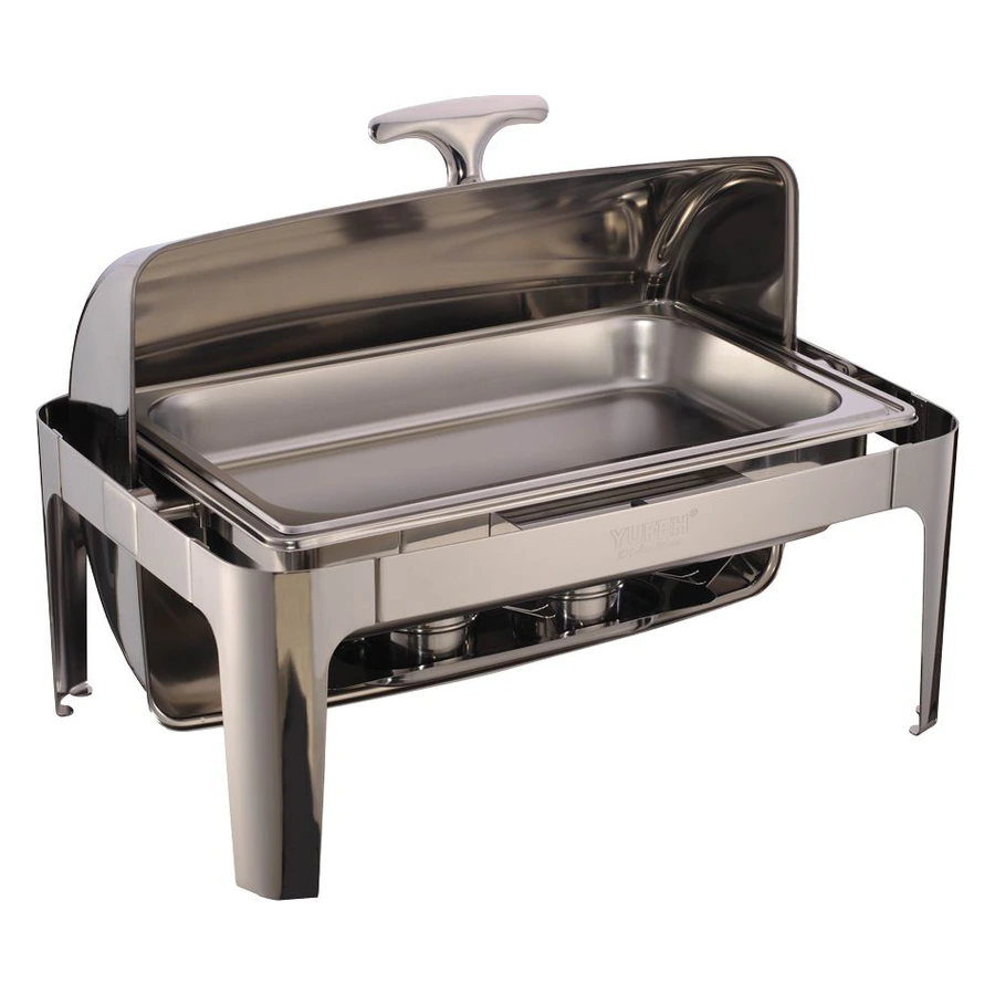 Empero JP.CHF.04 roll top kapaklı paslanmaz chafing dish