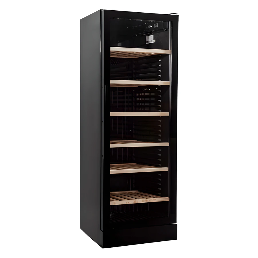 Şenocak D 372 WIC Frameless çerçevesiz cam kapılı şarap dolabı, altı raflı dikey gövde