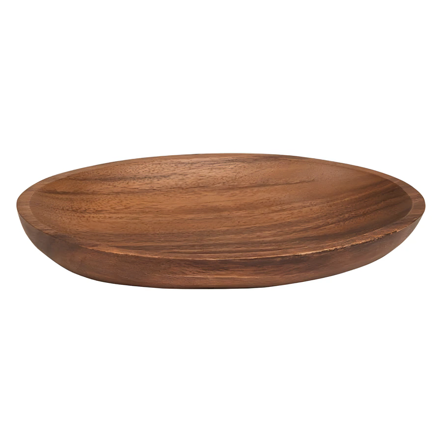 Epinox Seyhan SCT-2717 akasya ağacı ahşap çukur tabak, 17x27 cm
