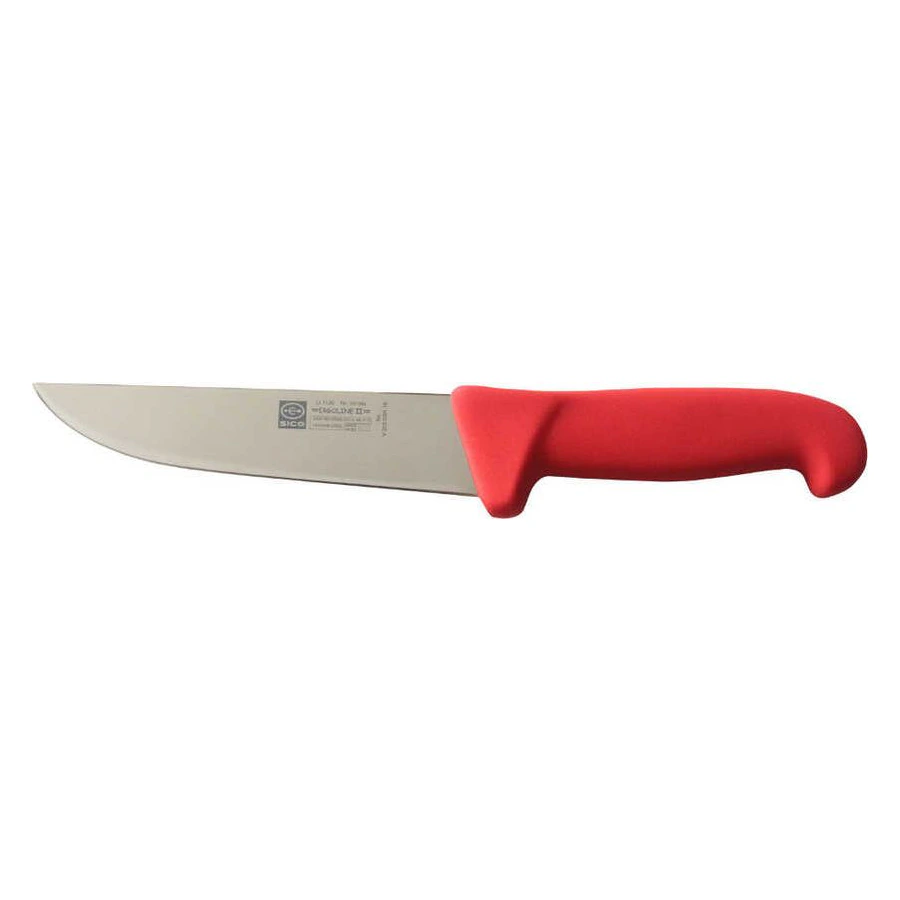 Epinox Sıco geniş kasap bıçağı 18 cm kırmızı saplı V203.2001.18, geniş paslanmaz çelik