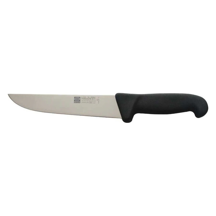 Epinox Sıco siyah saplı geniş kasap bıçağı 18 cm V201.2001.18, geniş paslanmaz çelik