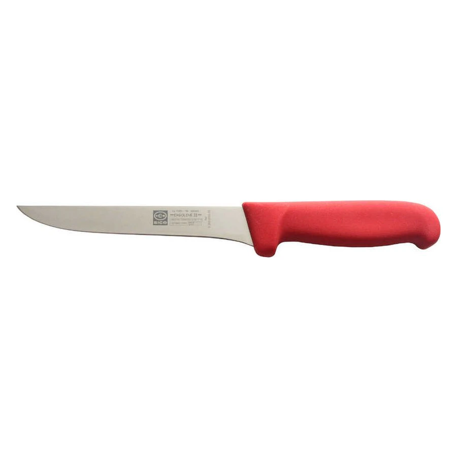 Epinox Sıco sıyırma bıçağı 13 cm kırmızı saplı V203.2300.13, ince paslanmaz çelik ağız