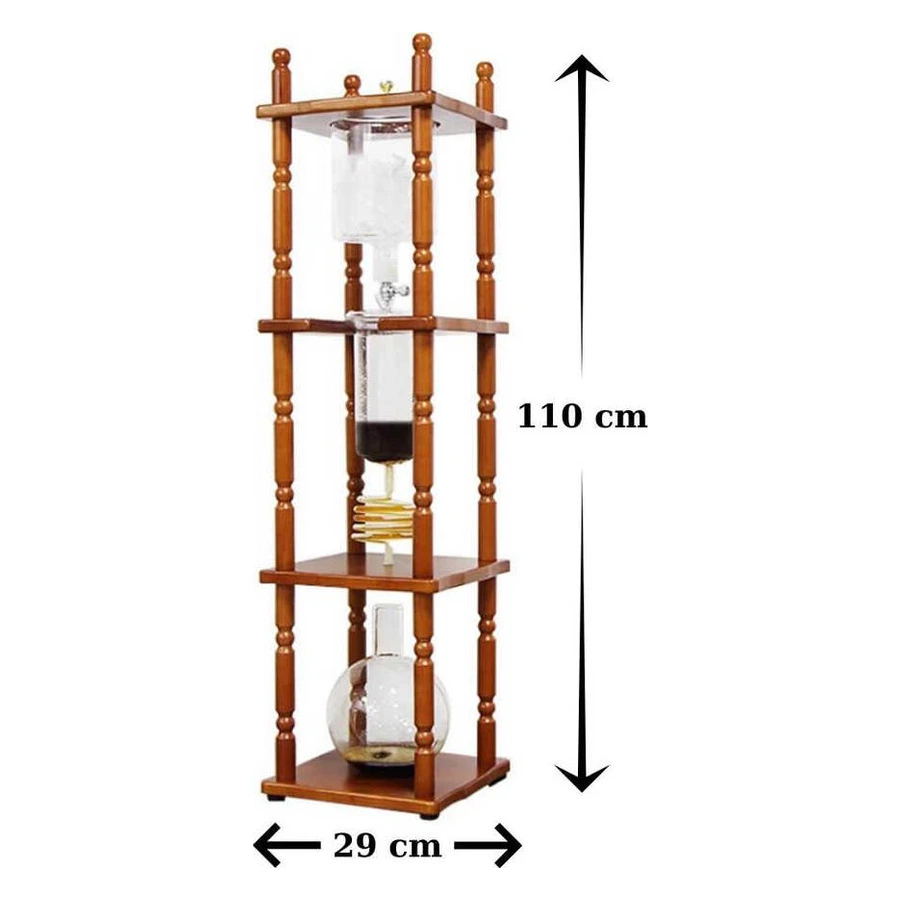 Epinox SKD-2000 soğuk kahve demleme düzeneği, üç hazneli dikey cold drip kahve demlik
