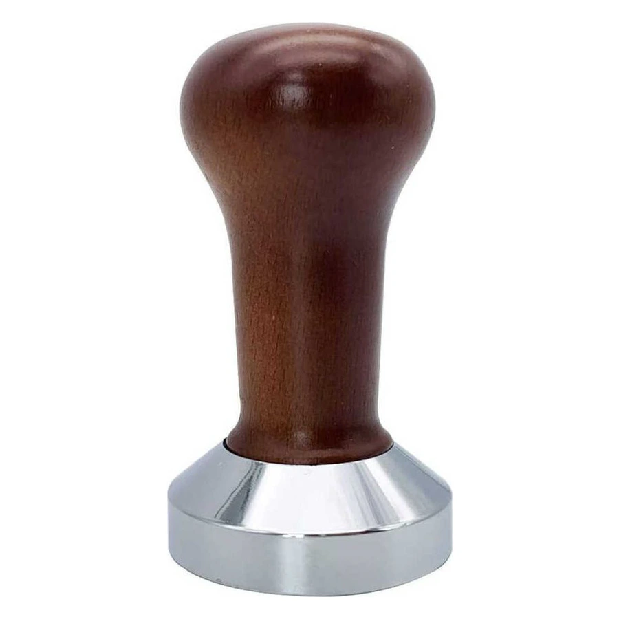 Epinox TTS-01 ahşap saplı espresso tamper, 58 mm tabanlı kahve sıkıştırıcı