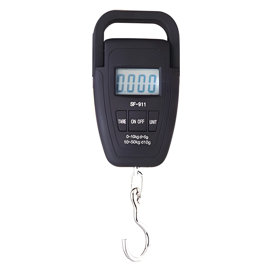 TEM SF911 50 kg taşınabilir çengel terazi, LCD ekran ve kanca