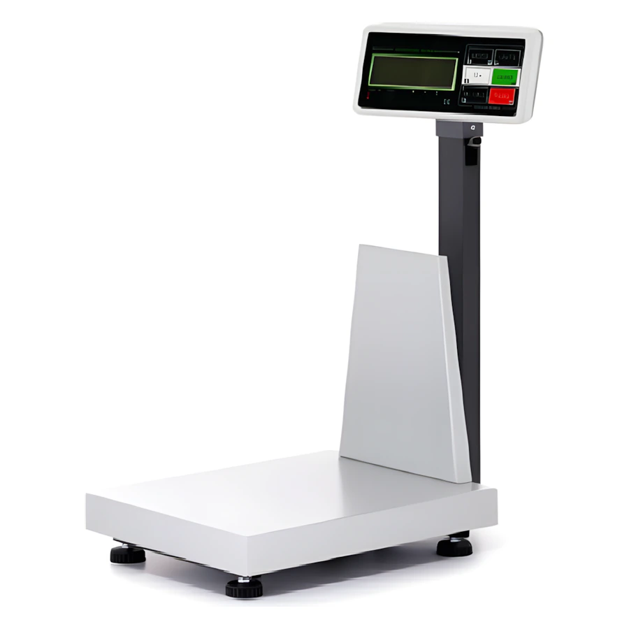 TEM BXK elektronik tartım baskülü, aydınlatmalı LCD gösterge ve çelik platform