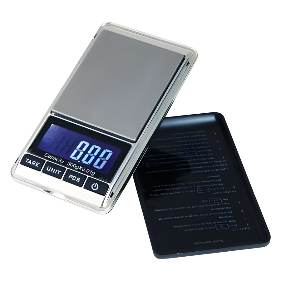 TEM SF718 cep terazisi, LCD ekran ve 5,4x6,1 cm dörtgen kefe