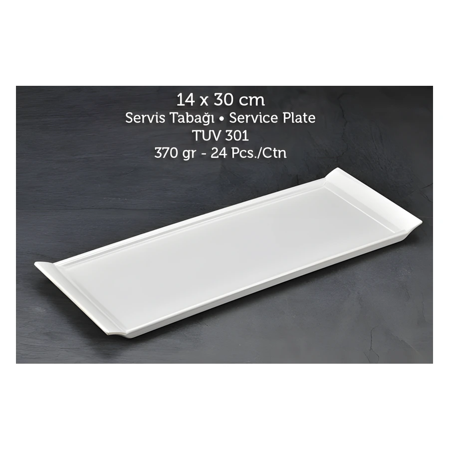 Tuva Therm TUV 301 melamin servis tabağı, 14x30 cm