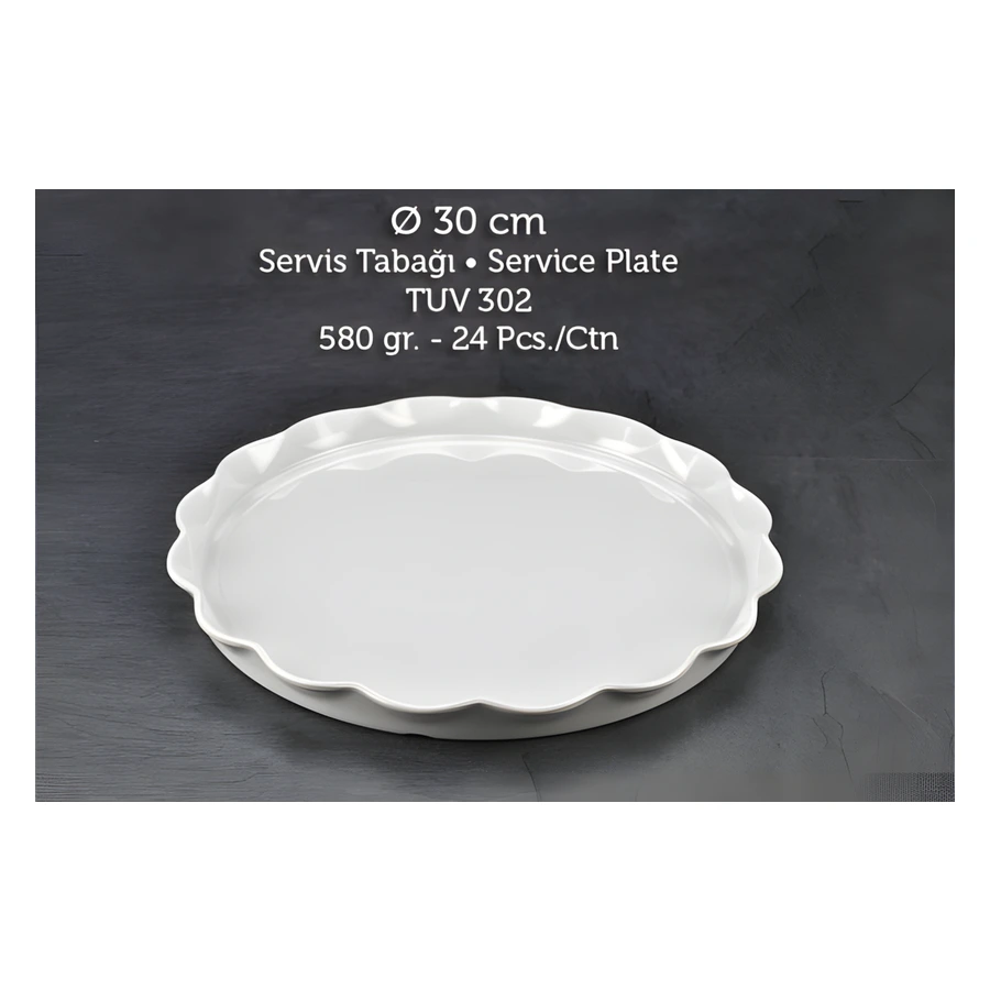 Tuva Therm TUV 302 melamin servis tabağı, 30 cm