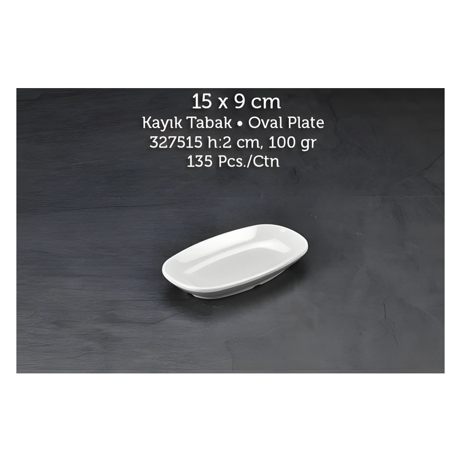 Tuva Therm International 327515 melamin kayık tabak, 15x9 cm