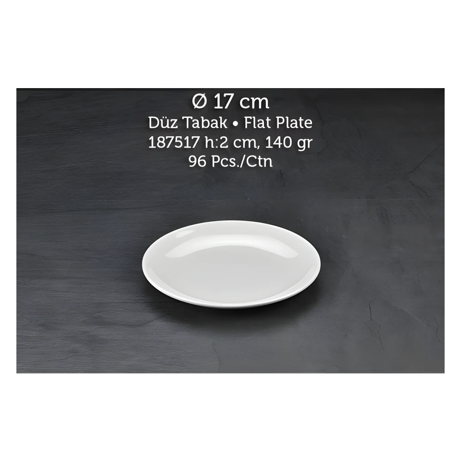 Tuva Therm International 187517 melamin düz tabak, 17 cm