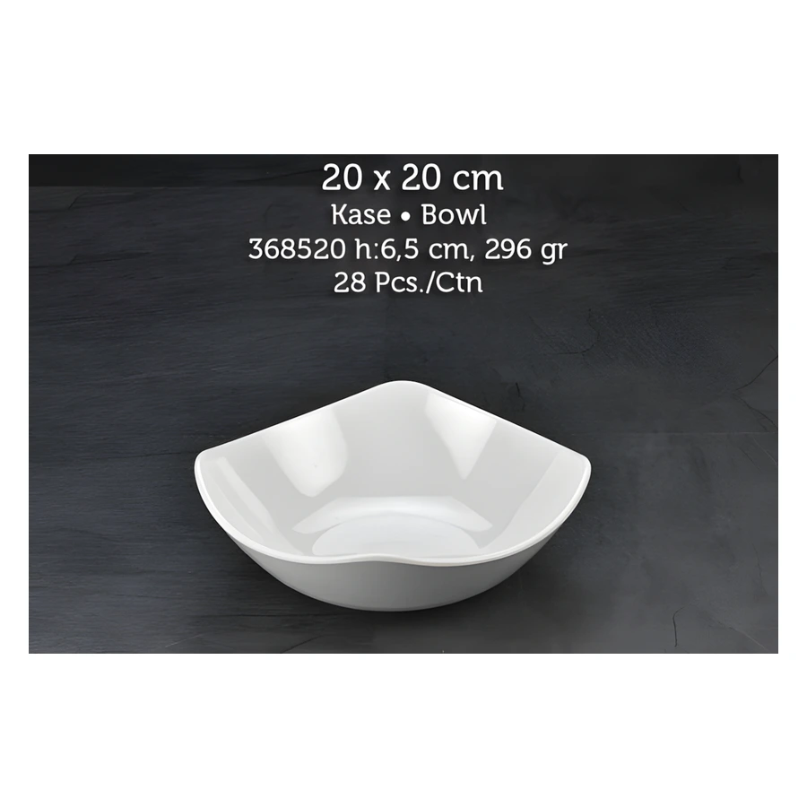 Tuva Therm Quadro 368520 derin melamin kare kase, 20x20 cm