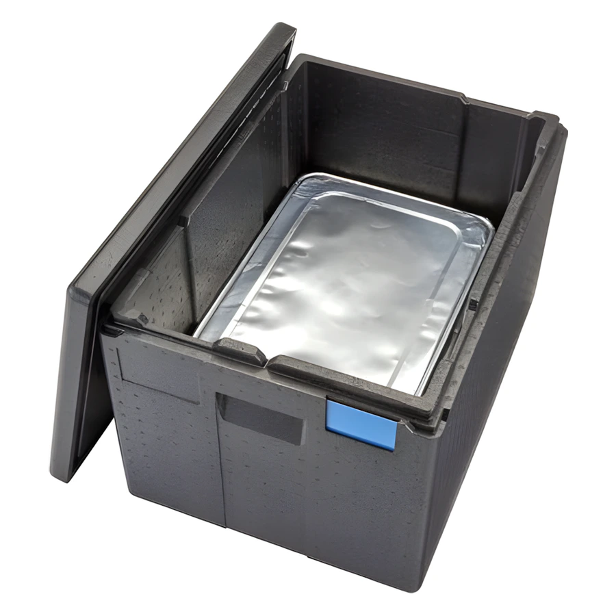 Cambro EPP180 XLT geniş Cam GoBox izolasyonlu taşıyıcı, derin GN 1/1 küvet için yüksek gövde