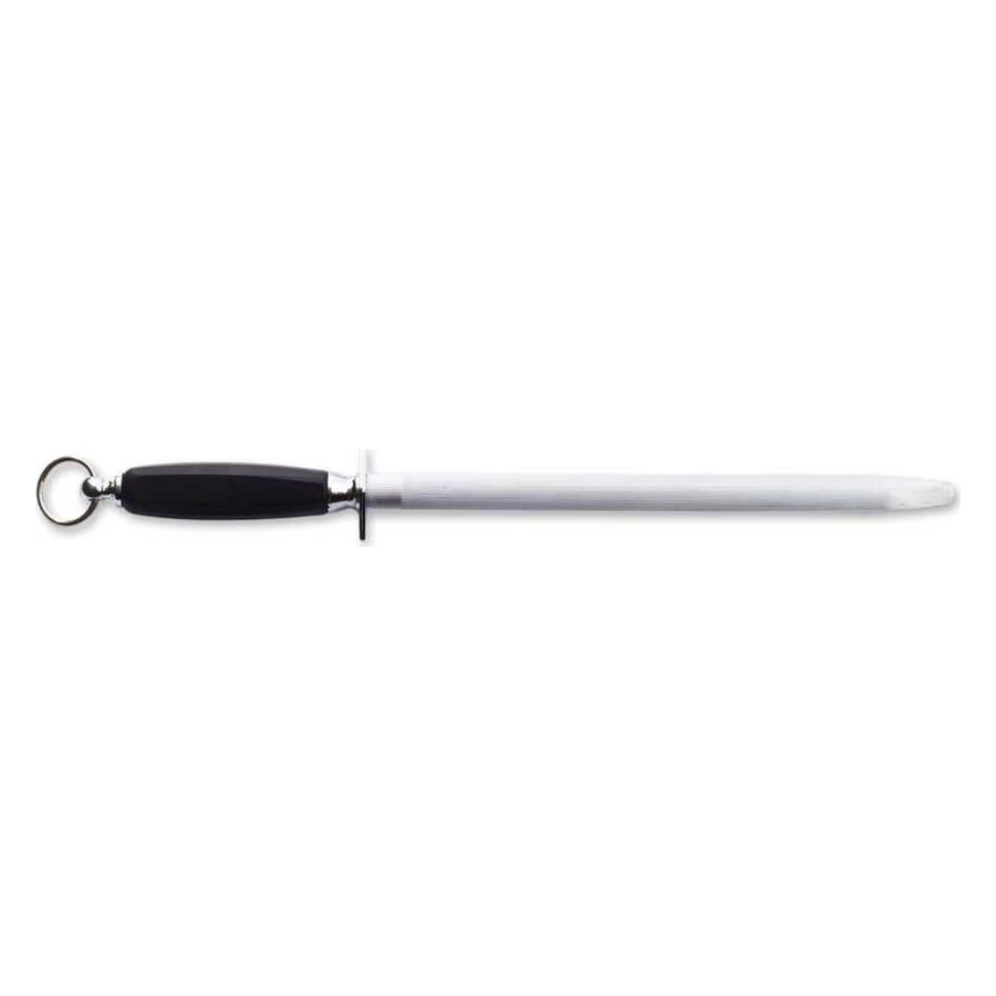 Epinox Venüs OV-10 siyah masat 25 cm VNS-O10SYH, oval çelik yüzey ve el koruyuculu sap