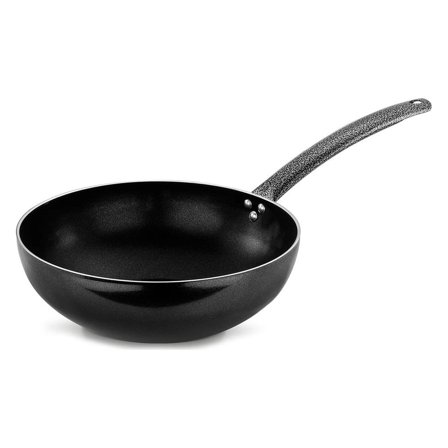 Ulutaş boyalı kulplu Elit wok tava, restoran ocağı için