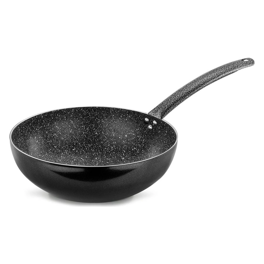 Ulutaş iç granit Elit boyalı kulplu wok tava
