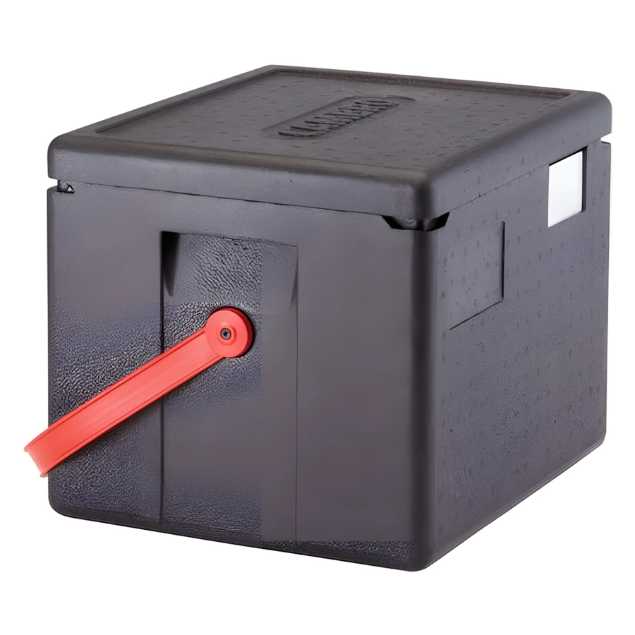 Cambro EPP280 yarım boy üstten yüklemeli Cam GoBox taşıyıcı, omuz taşıma kayışı ile