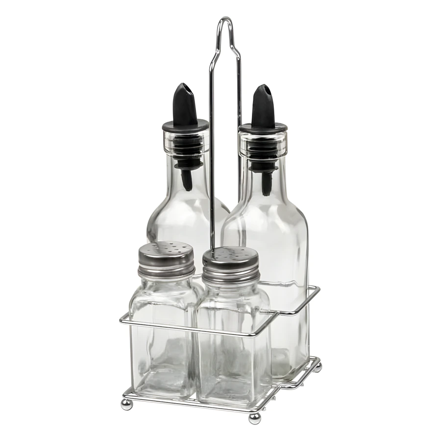 Epinox Yasemin YST-04 set, 200 ml iki yağlık şişe ve iki tuzluk