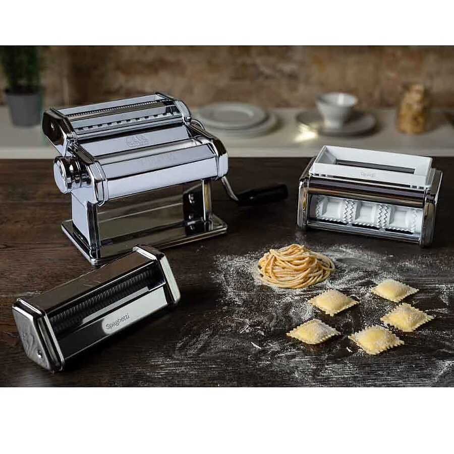 Marcato Pasta Set, makarna makinesi ve kesim aparatlarından oluşan makarna seti - Görsel 2