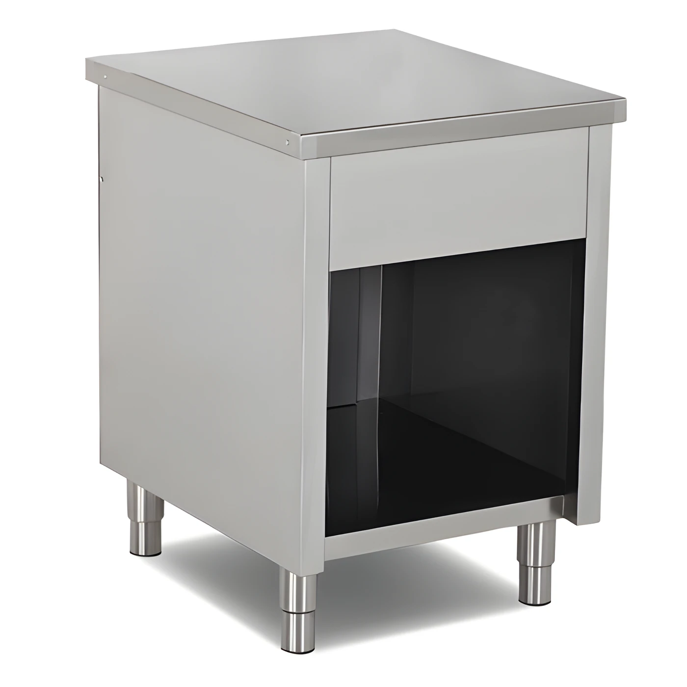 EMP.NS.10 paslanmaz nötr servis ünitesi, LED aydınlatmalı ısıtmasız self servis modülü - Görsel 2