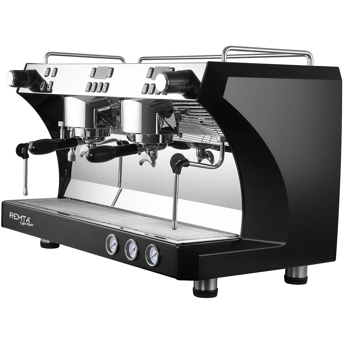 Remta Coffee Master CRM3120C iki başlıklı otomatik espresso makinesi, paslanmaz ayna gövde - Görsel 2