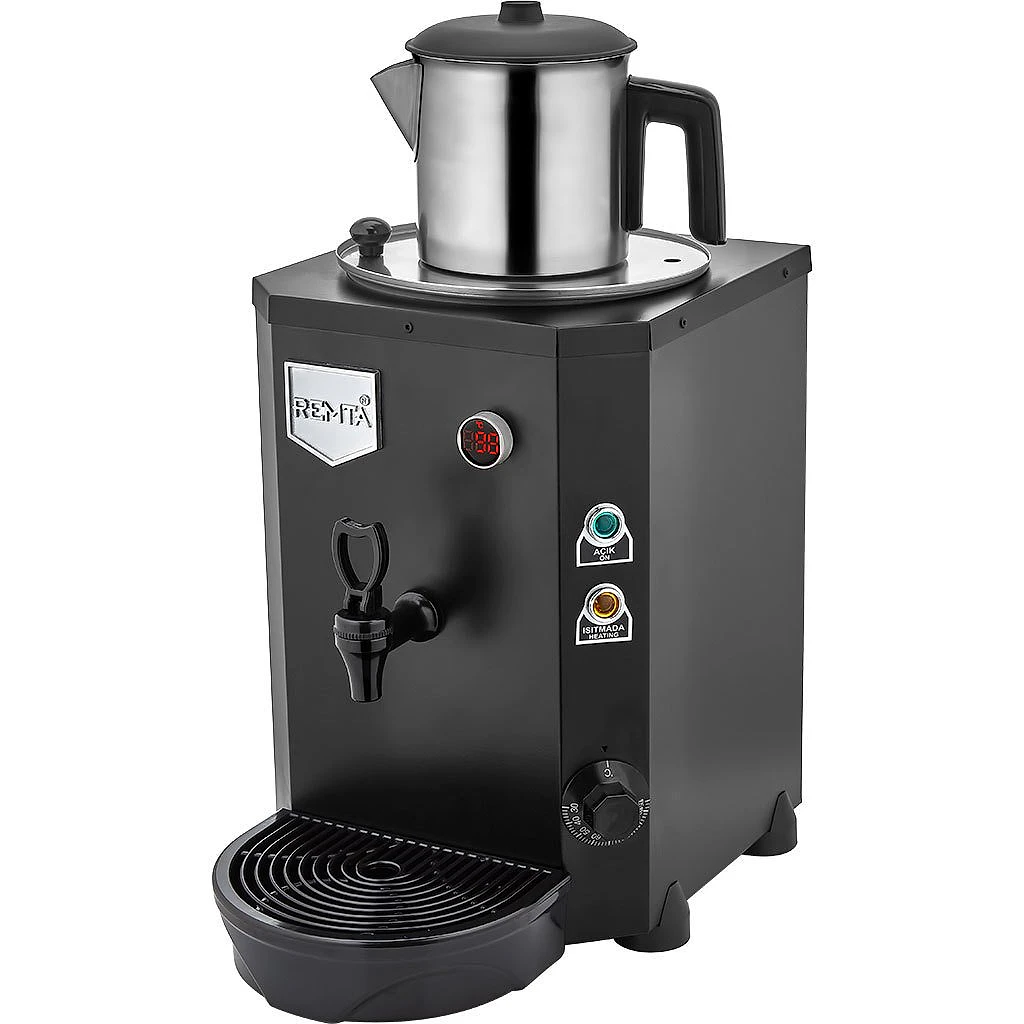 Remta DE14 tek demlikli 9 litre Jumbo çay makinesi, paslanmaz kazan ve dijital termostat - Görsel 3