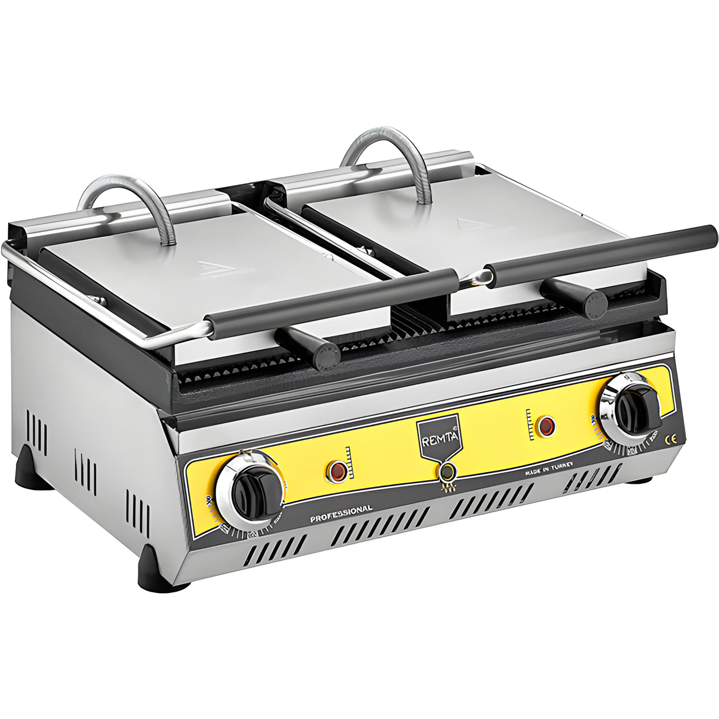 Remta R80 çift kapaklı 20 dilim elektrikli tost makinesi, iki ayrı pişirme bölümü - Görsel 2