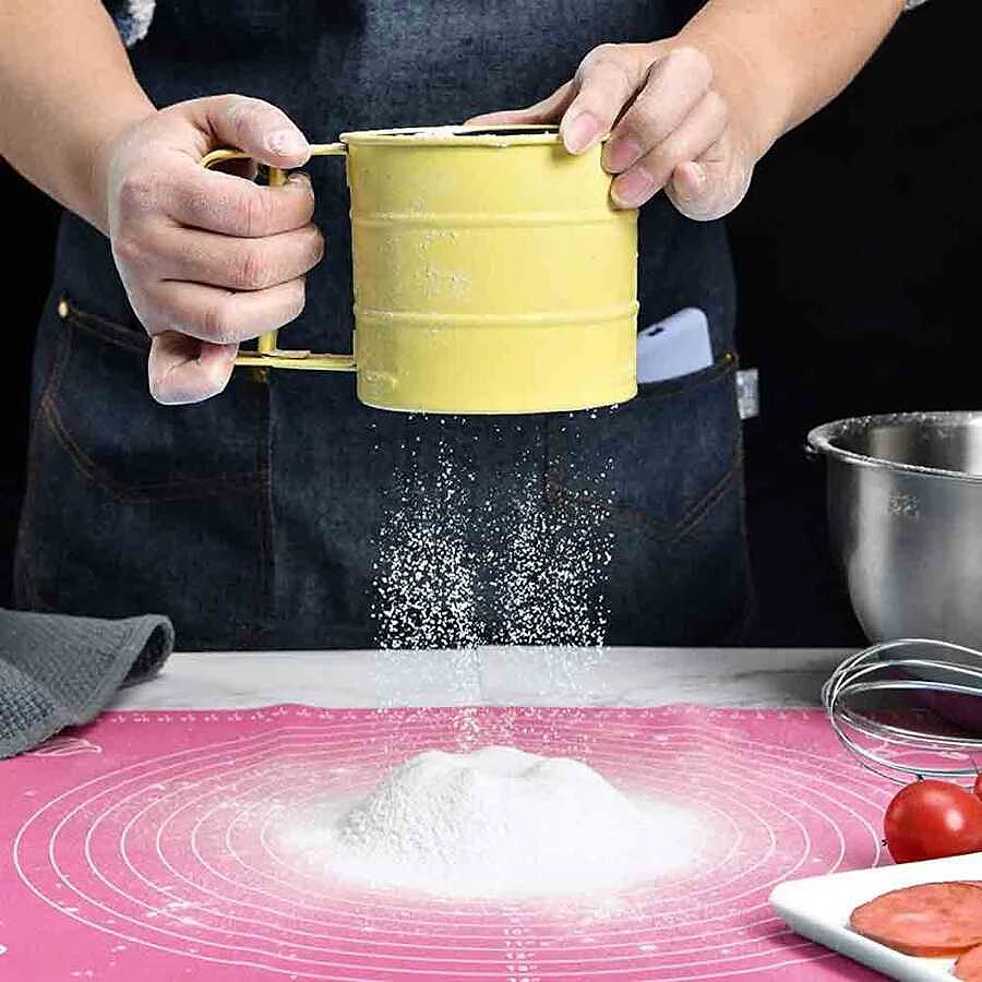 Epinox SMP-45 pembe silikon mat 40x50 cm, makaron ve kurabiye için yapışmaz pişirme matı - Görsel 2