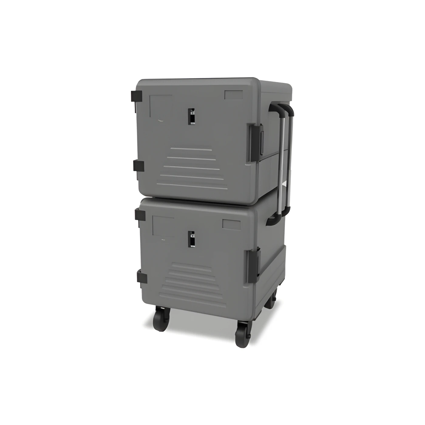 Empero EMP.BOX-800+800-I ısıtmalı çift bölmeli termobox, 2x180 litre sıcak yemek taşıma ünitesi - Görsel 3